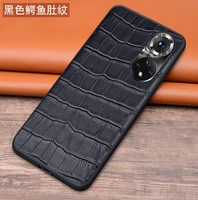 new hot langsidi fashion leather phone case for honor 50 pro luxury cowhide fundas bag for honor 50 se coque cover