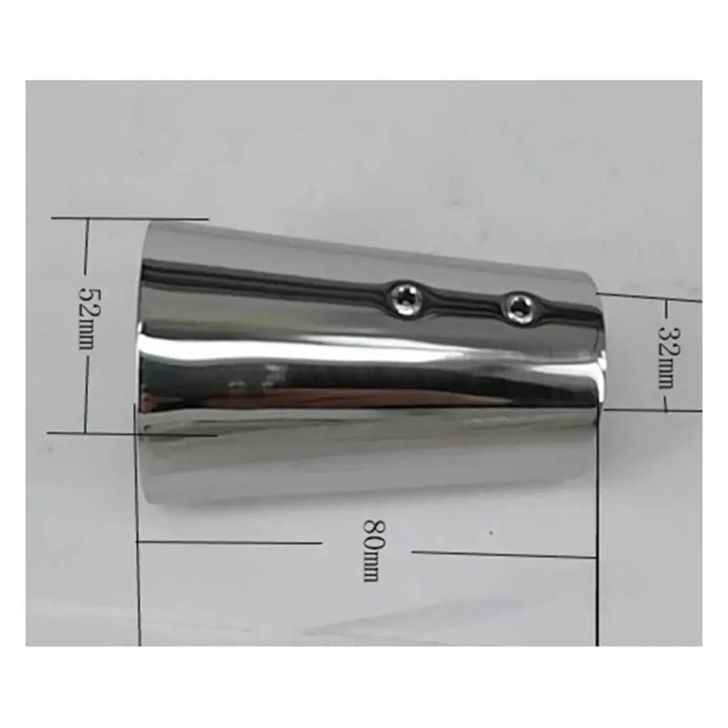 

1Pc Stainless Steel Heavy Duty Railing Handrail Cone Pipe Base for Marine