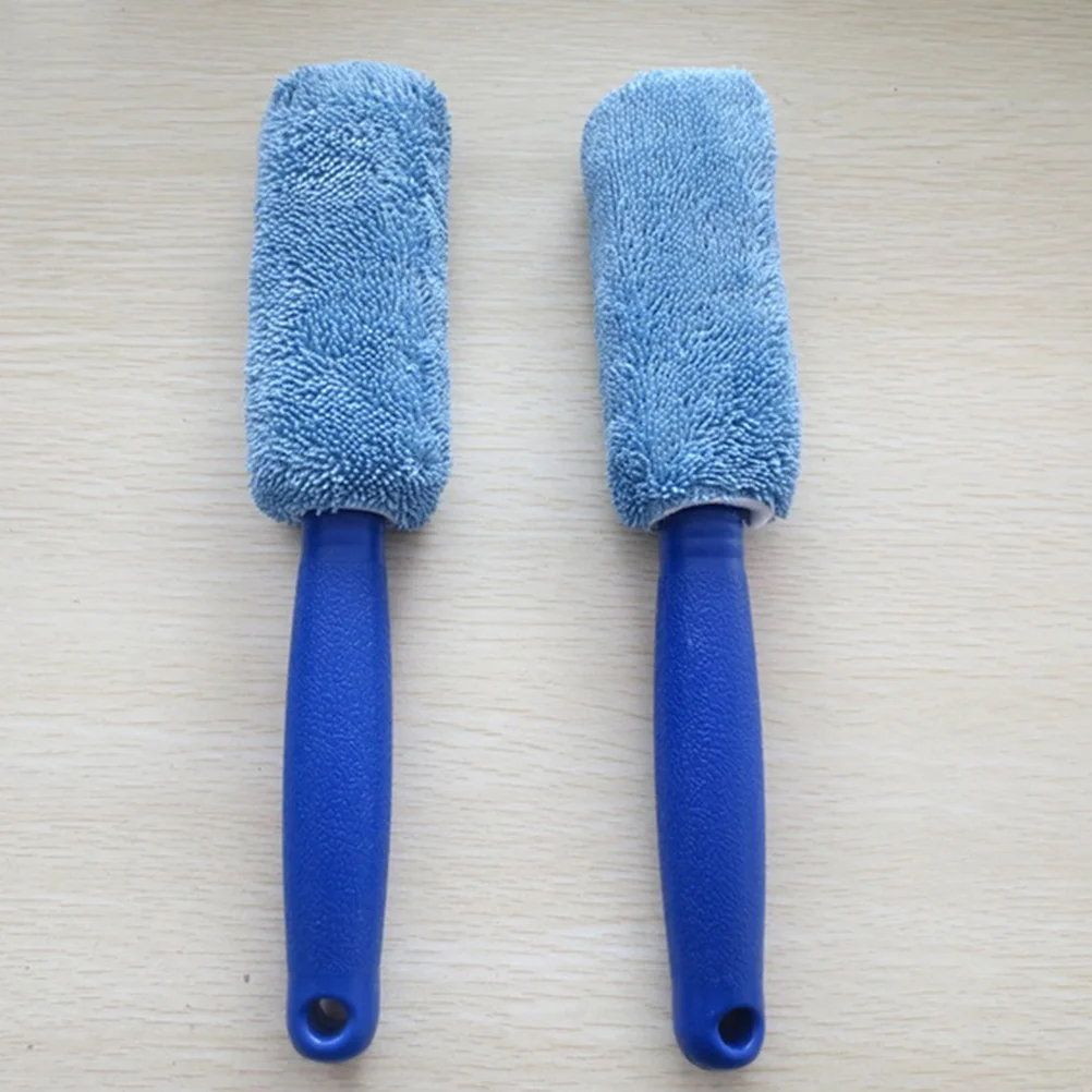 

2pcs Tire Brush Wheel Scrub Brush Car Detailing Car Washing Brush Car Accessory