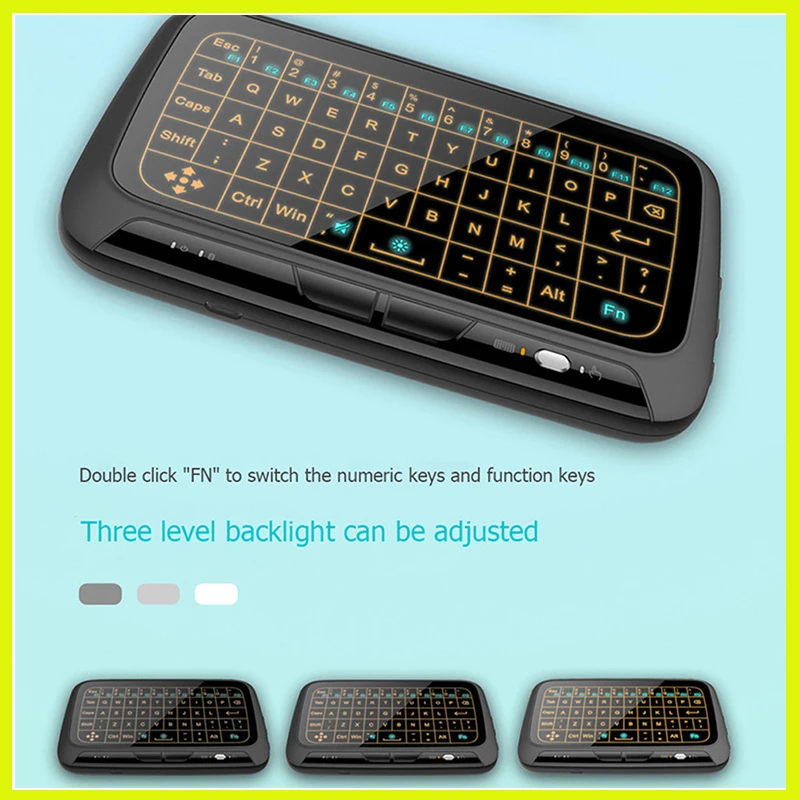 Клавиатура Air Mouse 2 4 ГГц с подсветкой полноэкранная сенсорная смарт-клавиатура