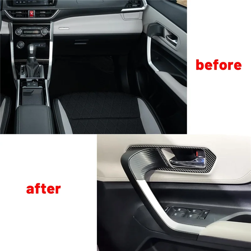 Наклейка на дверную ручку из углеродного волокна для Toyota Veloz Avanza 2022 +