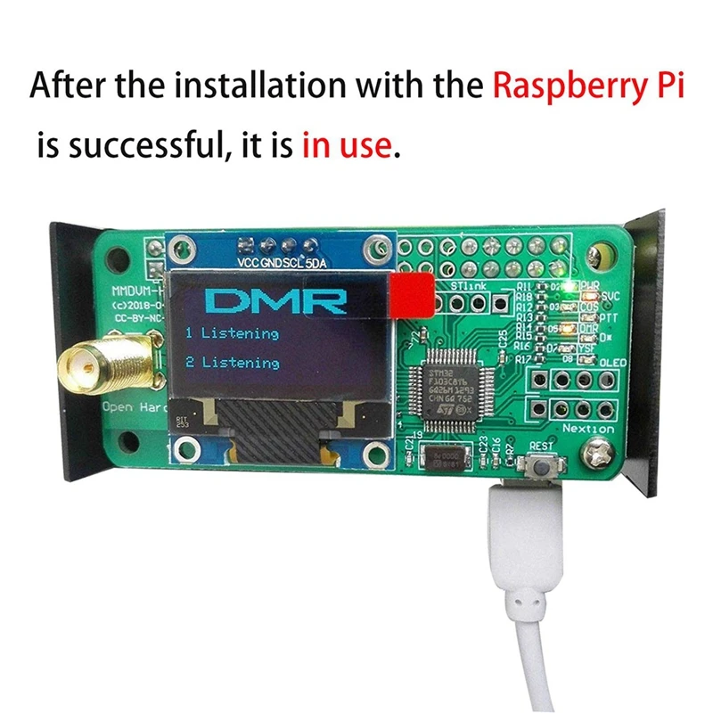 Антенна + OLED + MMDVM Поддержка точки доступа P25 DMR YSF с экраном для Raspberry Pi от AliExpress WW