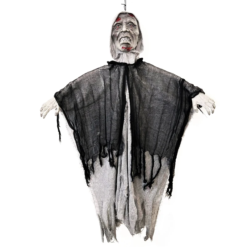 Подвижные суставы реалистичный страшный крик подвесной призрак на Хэллоуин с
