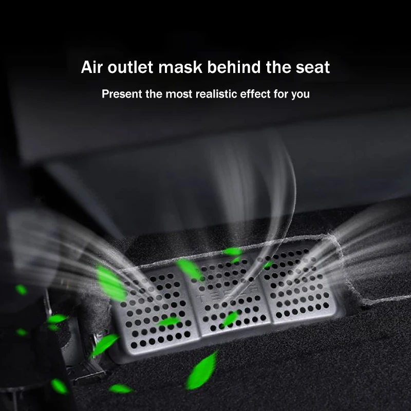 

2 PCs/set Car Air Outlet Cover Under Seat Air Vent Anti-blocking Dust Cover For Tesla Model 3 Model Y Protection Cover Styling