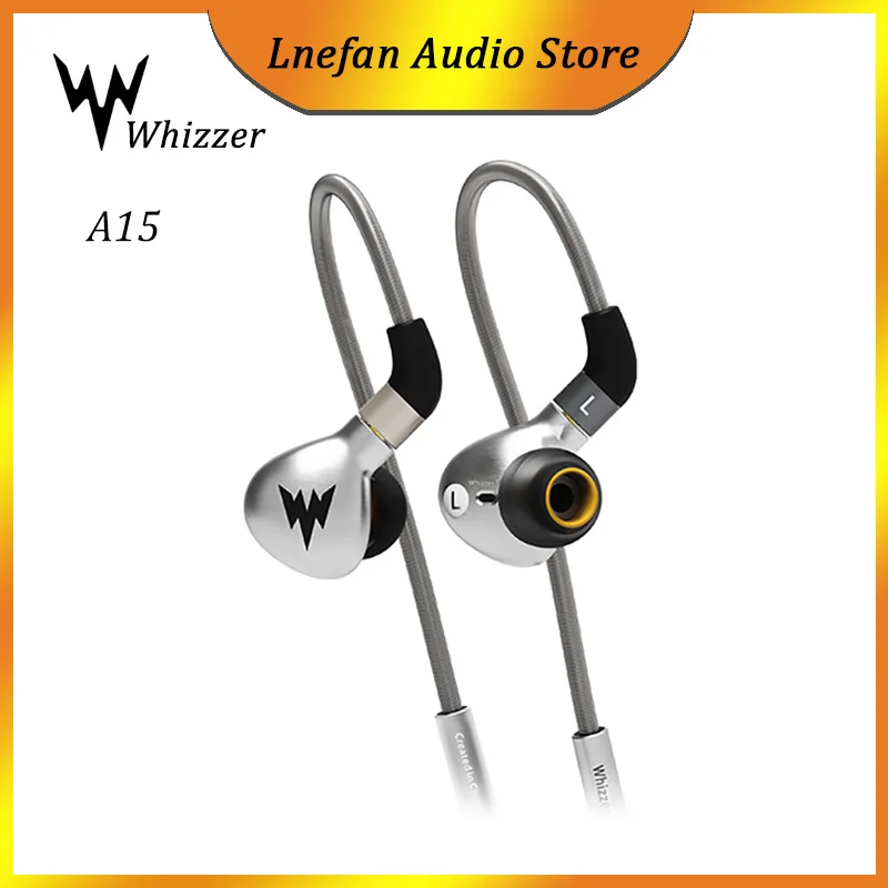

Whizzer A15 Dynamic In Ear Earphone HiFi Bass Earphones Metal Hi Res Earbuds With MMCX Connector 3.5mm Wired Bass Headphone