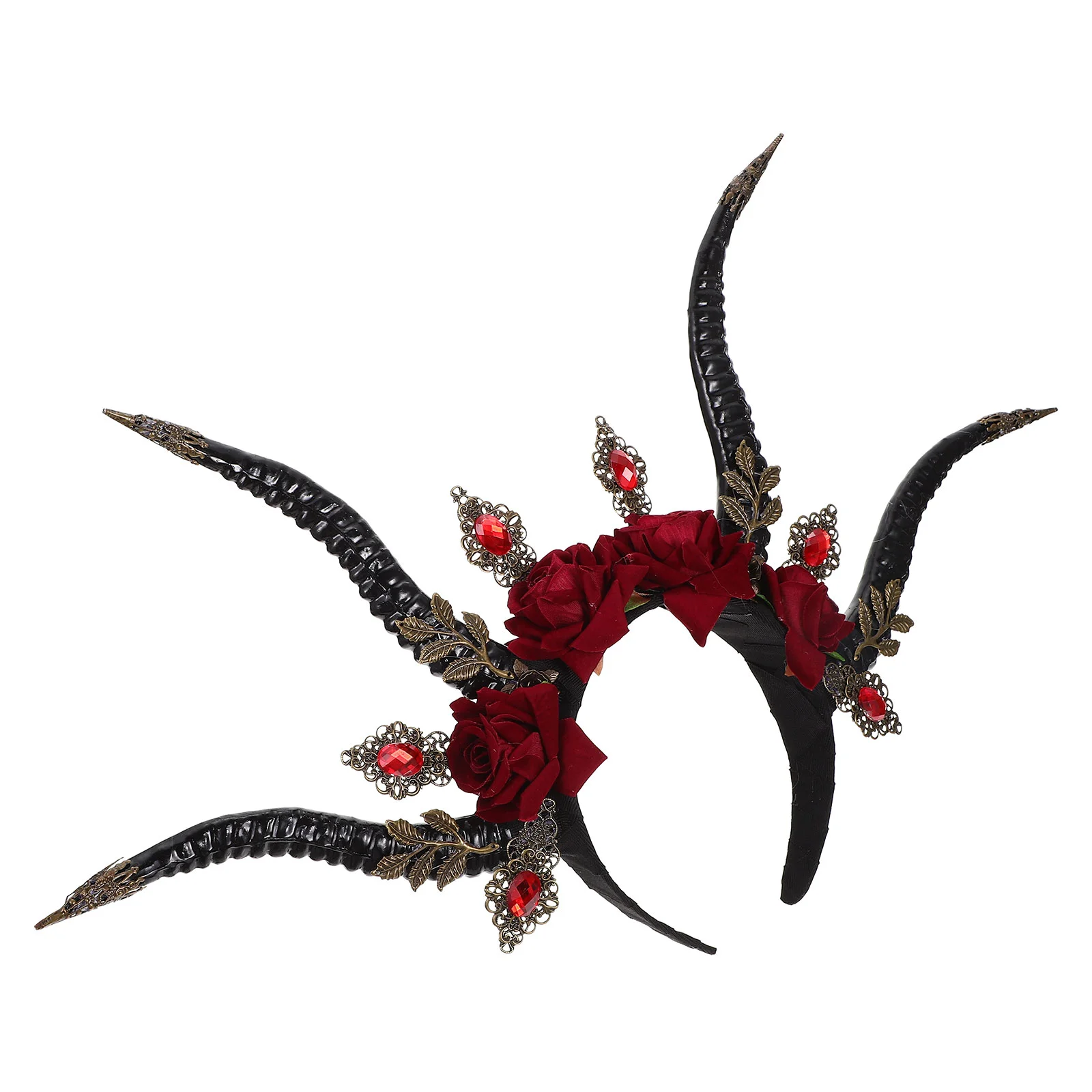 

Devil's Horn Headband Goth Outfits Halloween Party Headbands Headgear Prop Horns Plastic Hair Hoops Miss