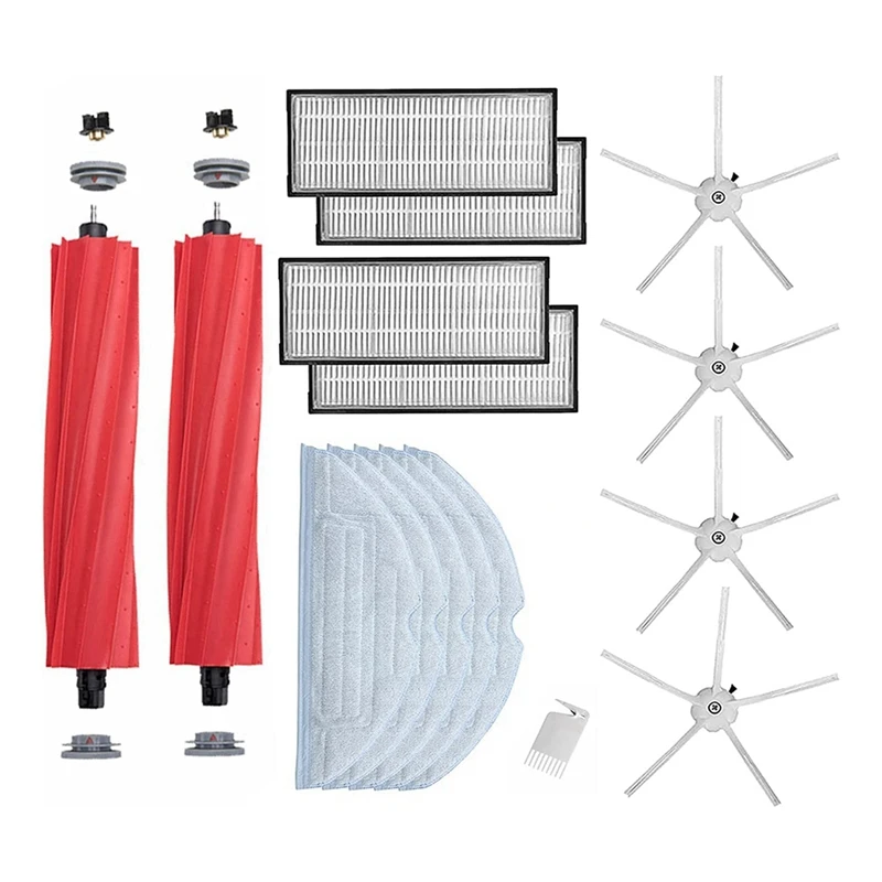 

Аксессуары для пылесосов Roborock S7 S7 + T7S, основная и боковая щетки, фильтр НЕРА, 1 комплект