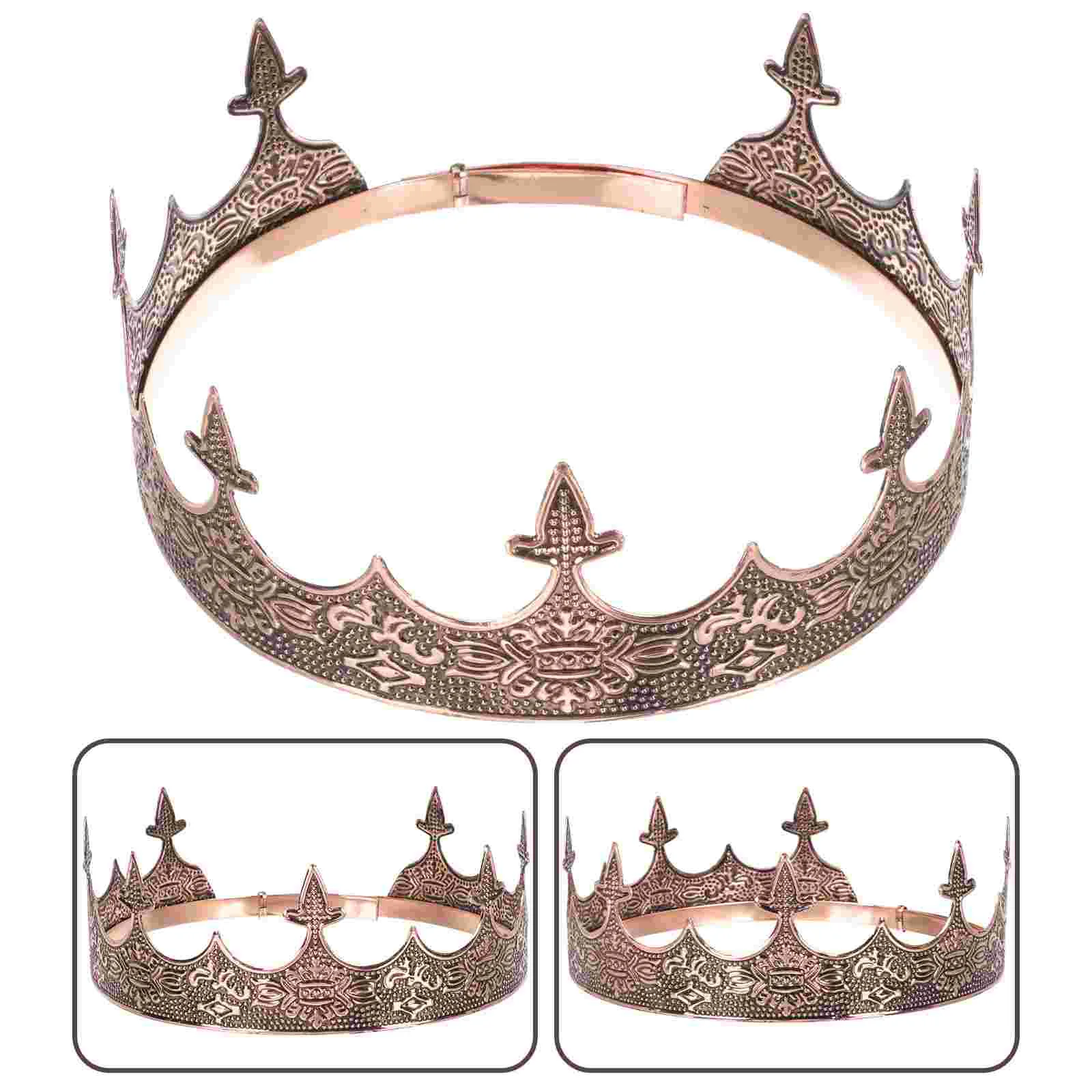 

Delicate Headwear Vintage Men Headdress Exquisite Headband Party Cosplay Hair Decor