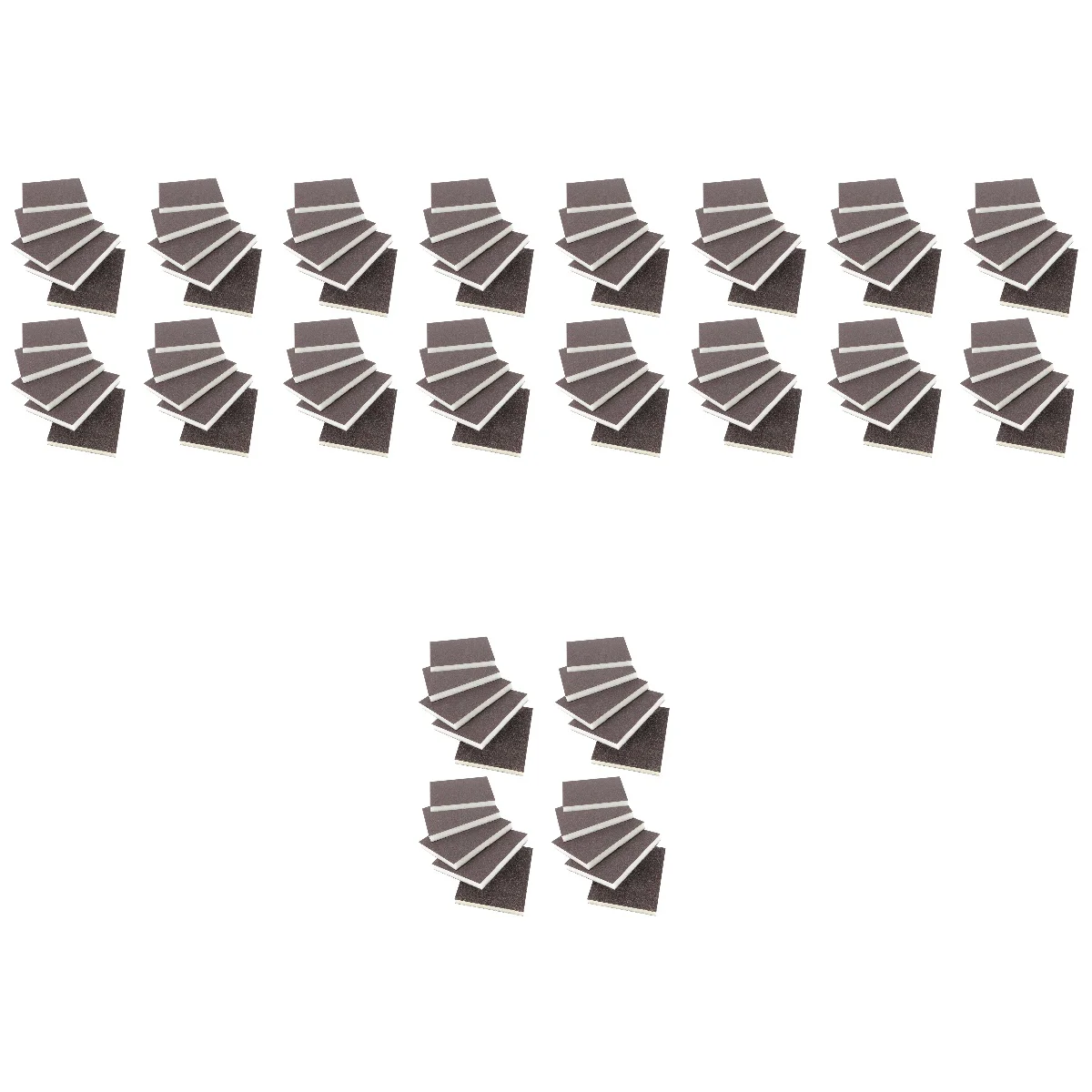 

100 шт. шлифовальные губки наждачная бумага Двусторонняя Полировочная губка наждачная бумага
