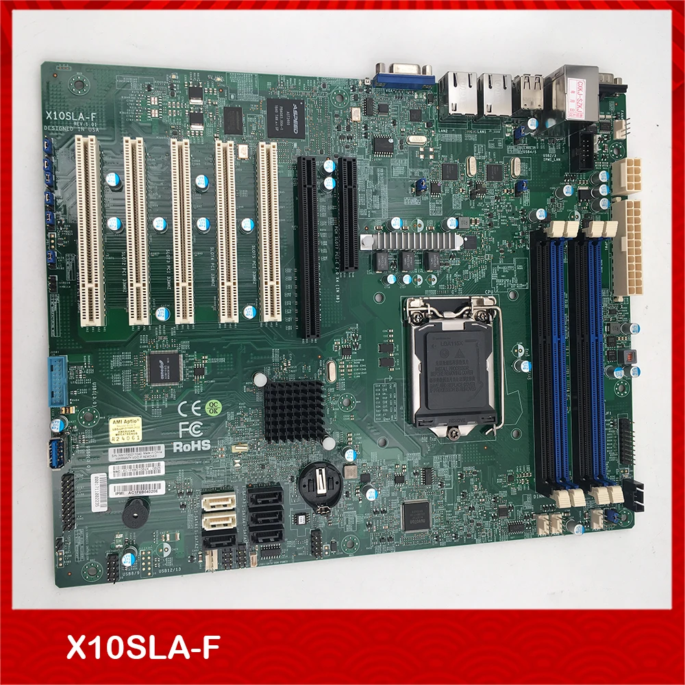 

Brand New Original Server Motherboard For Supermicro For X10SLA-F 1150 C222 Perfect Test Good Quality