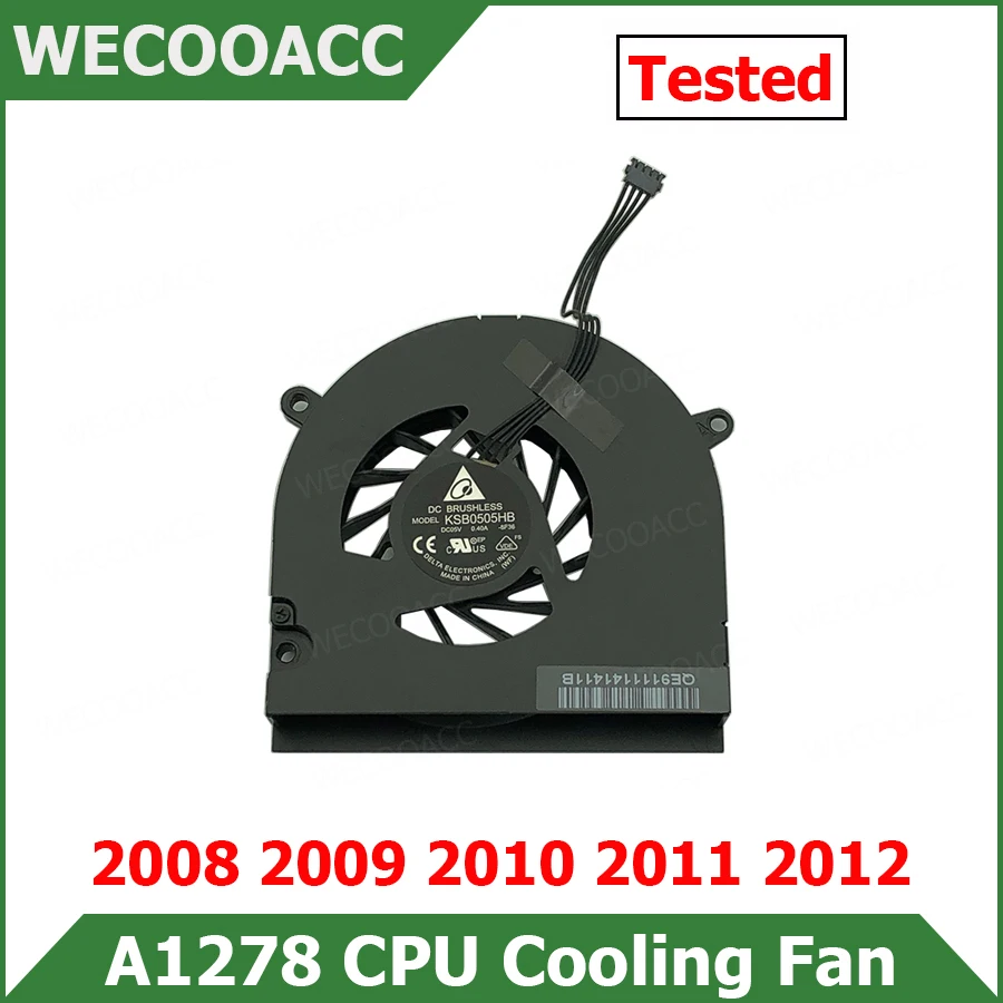 

Black Label Laptop CPU Cooler For Macbook Pro 13" A1278 Cooling Fan 2008 2009 2010 2011 2012 Year