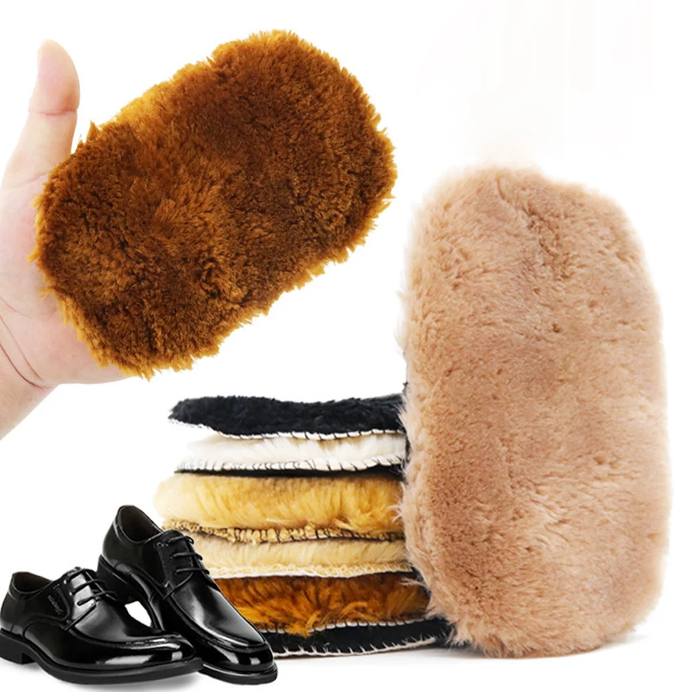 

1Pcs Plush Soft Shoe Wash Gloves Leather Cleaning Brush Bag Cleaning Washer Care Automotive Cleaning Brush