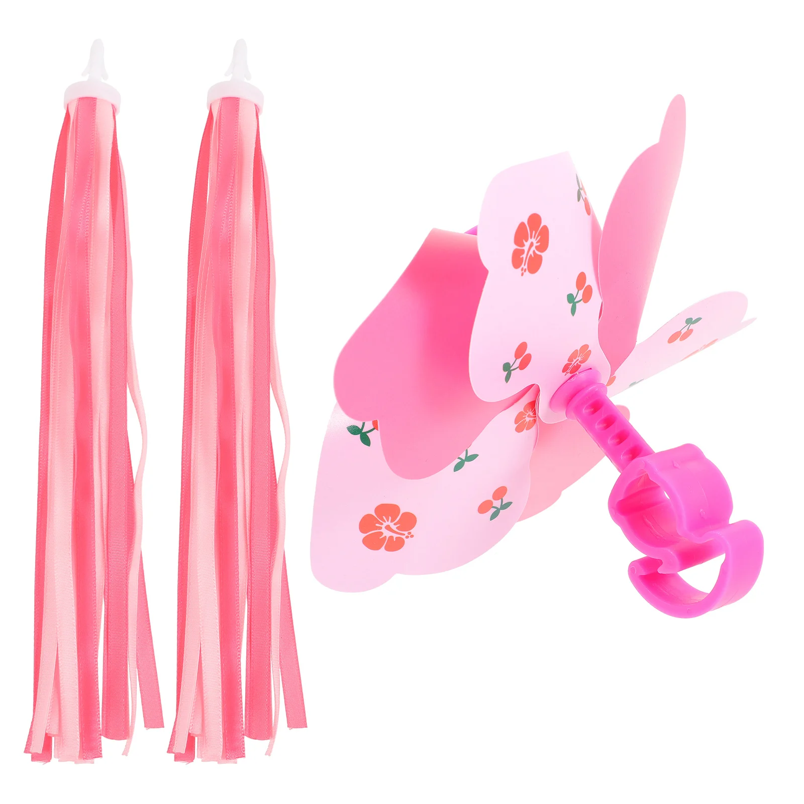 

1 Set Creative Bike Pinwheel Ornaments Novelty Handlebar Pinwheel Rotating Pinwheel Decors