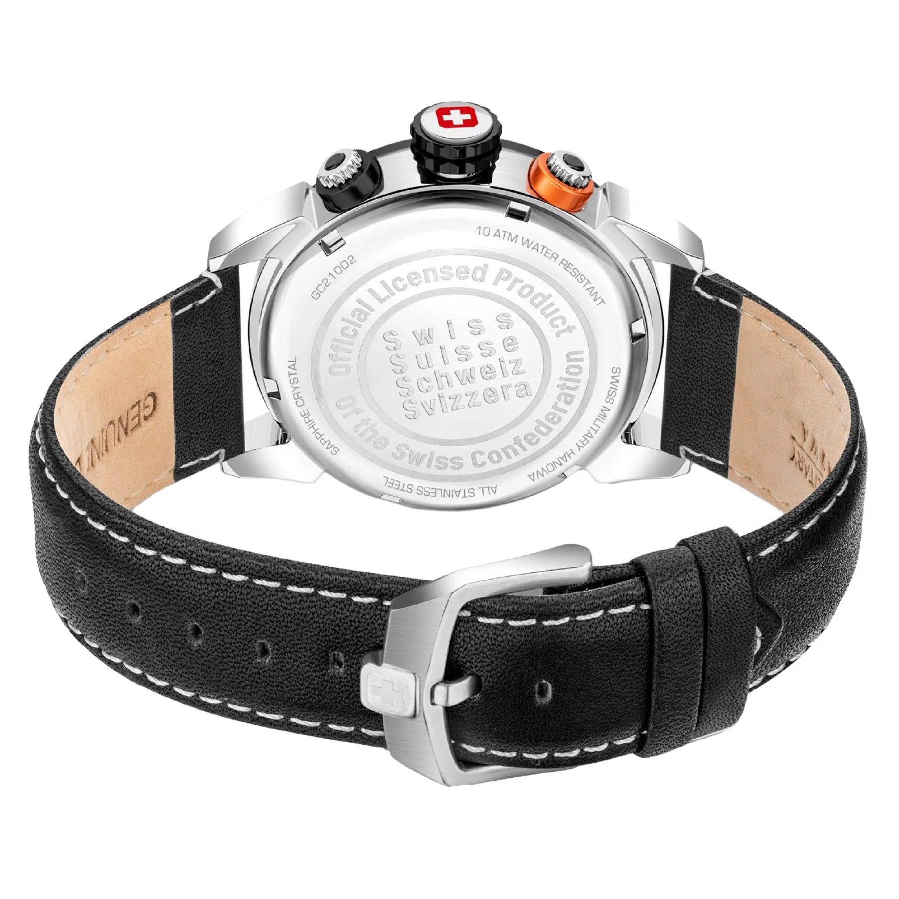 SWISS MILITARY HANOW SMWGC2100270 мужские швейцарские наручные часы с секундомером тахиметром и