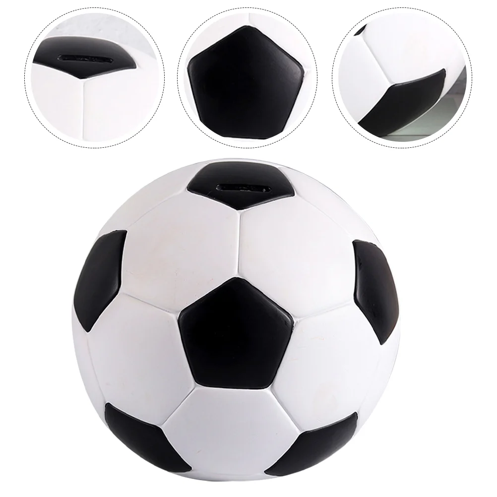 

Football Piggy Bank Saving Kids Money Desk Decoration Coin Adults Light House Decorations Home