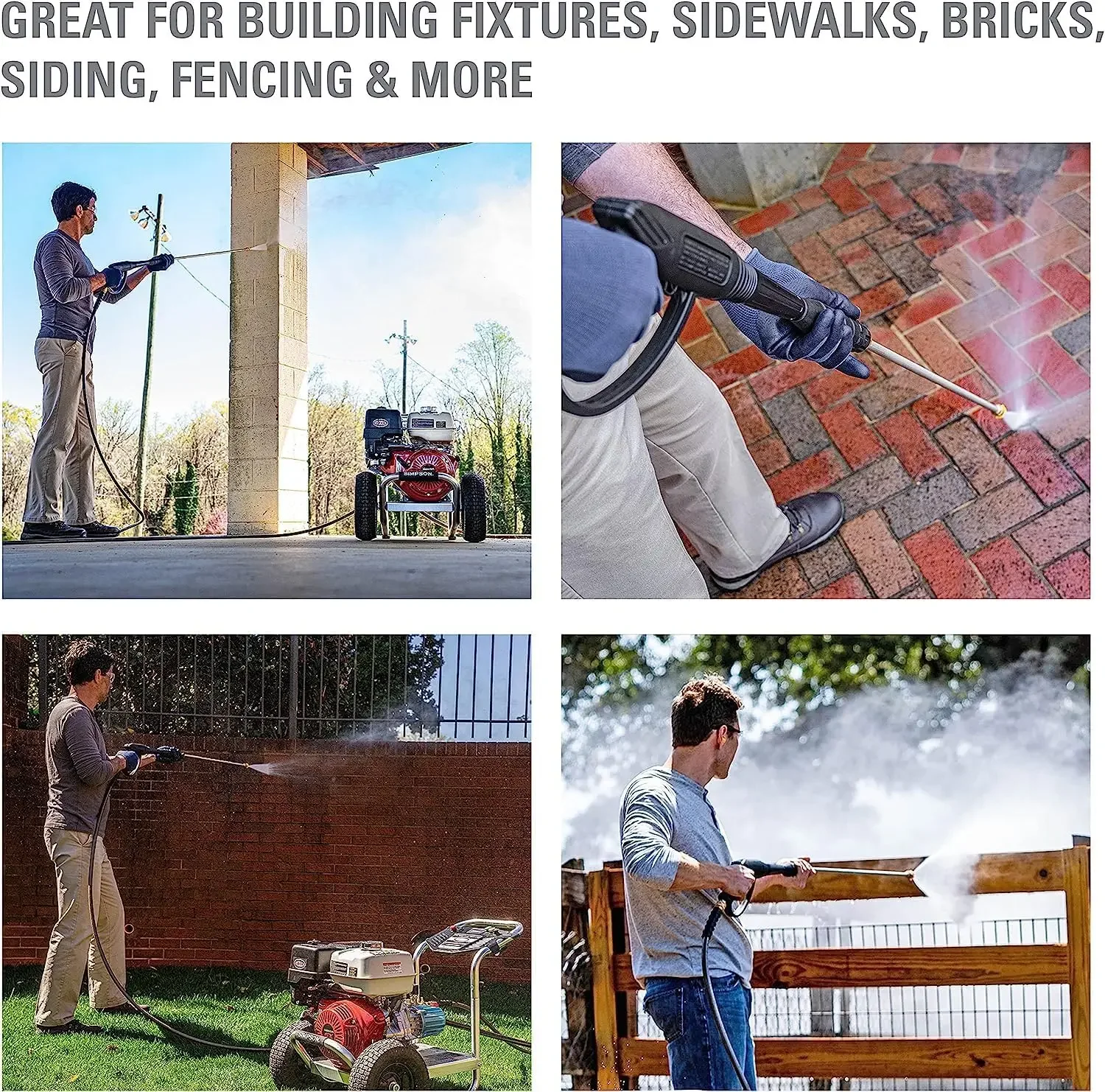 Очистка ALH4240 Алюминиевая серия 4200 фунтов на квадратный дюйм Газовая мойка