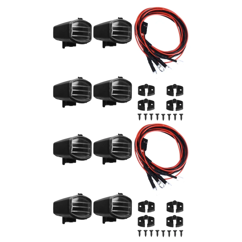 

8 LED White Light With Lampshade For 1/10 Traxxas Hsp Rc Crawler Accessory Rc Car Parts B