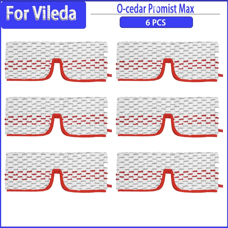 

Washable Microfiber Mop Pads for Vileda O-Cedar ProMist Max Cleaning Household Steam Mop Pad Head Refill