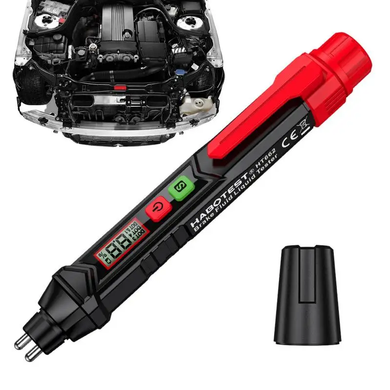 

Mini Car Brake Water Moisture Fluid Tester For DOT3 DOT4 DOT5 LED Indicator Pen Tool Brake Diagnostic Testing Pen