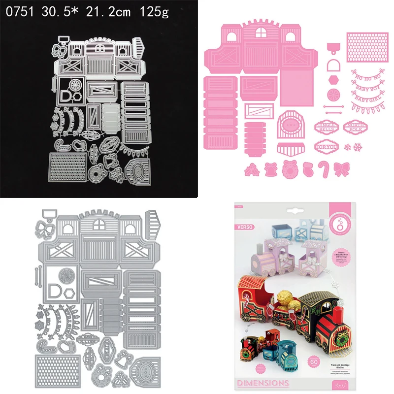 

Die Cuts Craft Metal cutting dies Small train Scrapbook paper craft knife mould blade punch