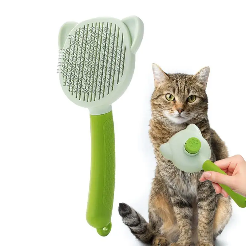 

Self Cleaning Slicker Brush Dog Brush For Shedding Dog Cat Bunny Pet Grooming Shedding Brush Massaging Tool Easy Grooming Pet