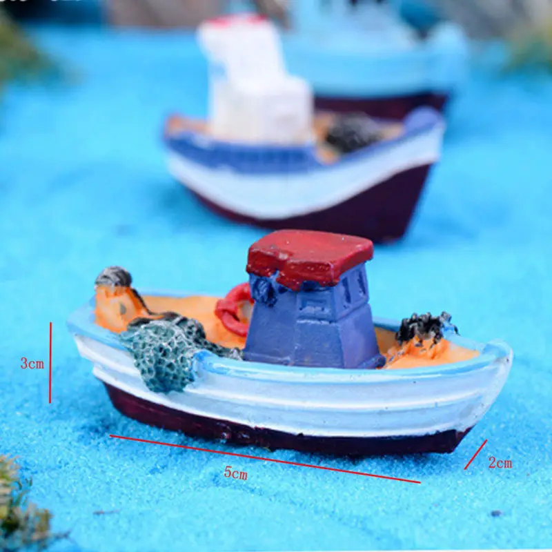 

Craft Home Tabletop Decoration 2*3*5cm At Random Boat Fishing Ship Toy DIY Miniature Model Sale Useful Durable Hot