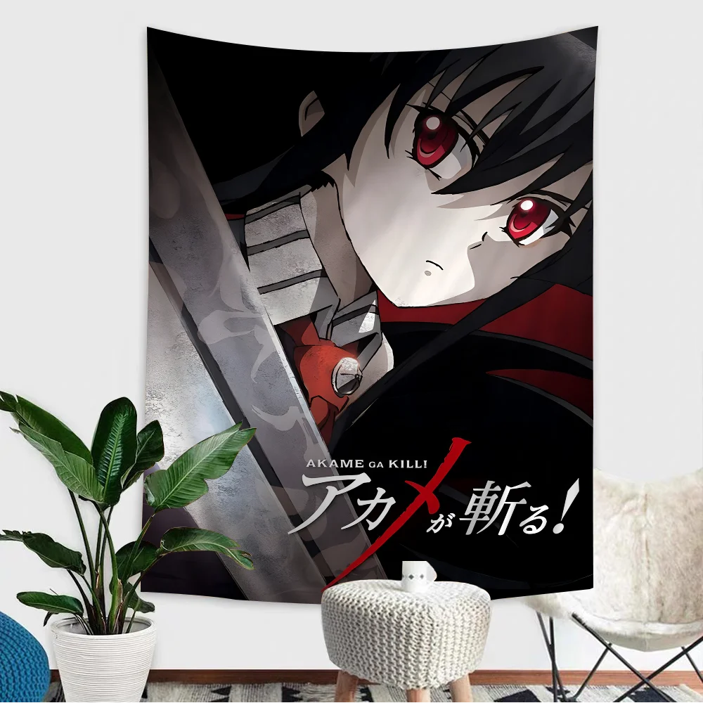 Японский классический аниме Akame Ga KIL DIY настенный гобелен подвесной Таро хиппи