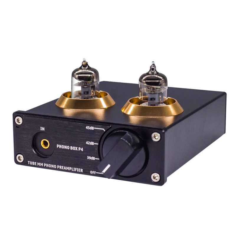 

6J2 Vacuum Tube MM Phono Preamp Turntable Phonograph Preamplifier Mini Stereo Audio Hifi Vacuum Tube Amplifier