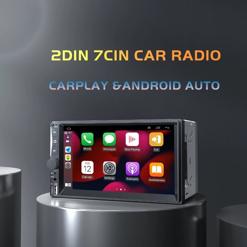 

2din Car Radio MP5 MP3 Player Apple Carplay Android Auto Touch Screen FM Bluetooth Mirrorlink Support Rear Camera For Nissan Car