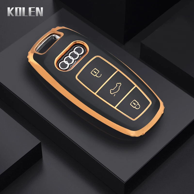 

Модный Чехол Для Автомобильного Ключа Из TPU Для Audi A6 A7 A8 C8 Q8 D5 E-Tron, Защитный Чехол Без Аксессуаров Для Ключа