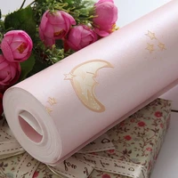 pink peeling wallpaper childrens student girls room table cabinet wall renovation decoration contact paper mural wall sticker