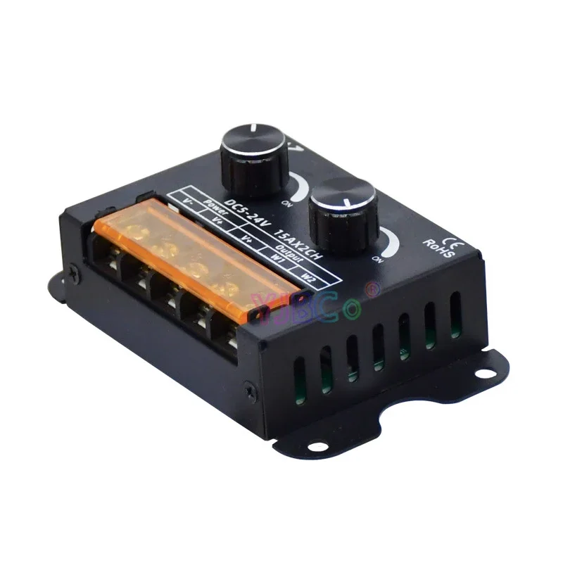 Двухцветный контроллер светодиодной ленты WW CW 5 В ~ 24 30 А регулятор яркости CCT