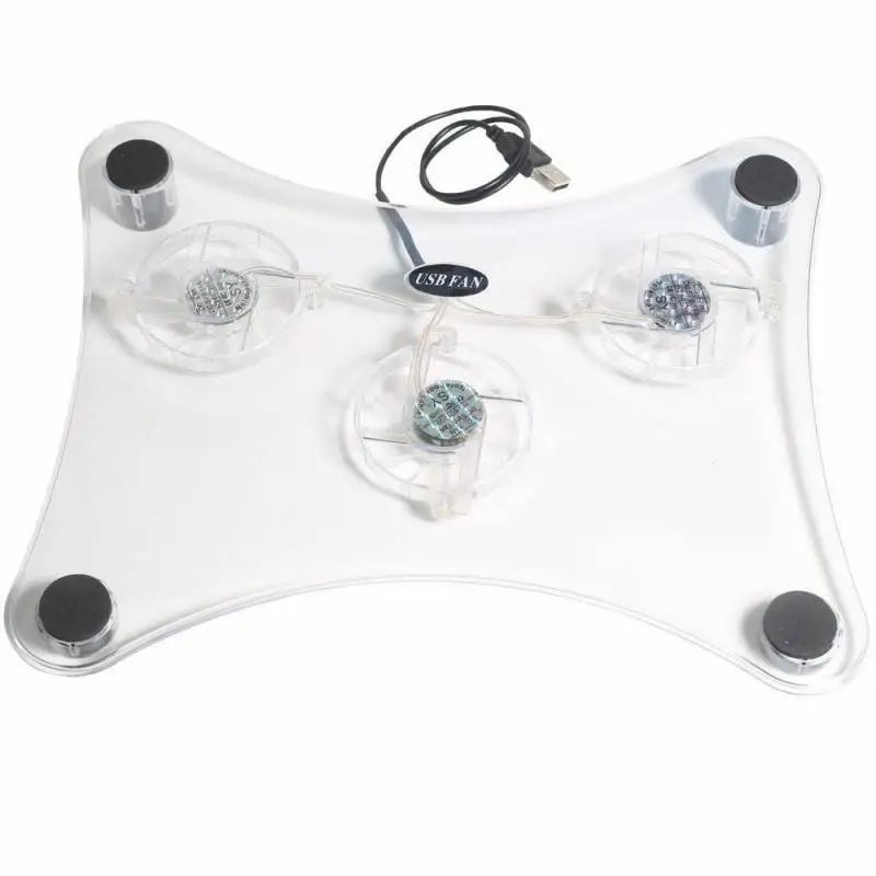 

USB 3-Fan Advanced Laptop Notebook Cooler Cooling Pad Stand Holder UK 3 Fans USB Cooler Cooling Pad Stand