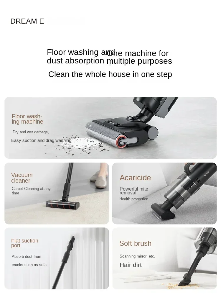 DREAME H20 Mix Стиральная машина для пола Многоцелевая стиральная мытье и всасывающая