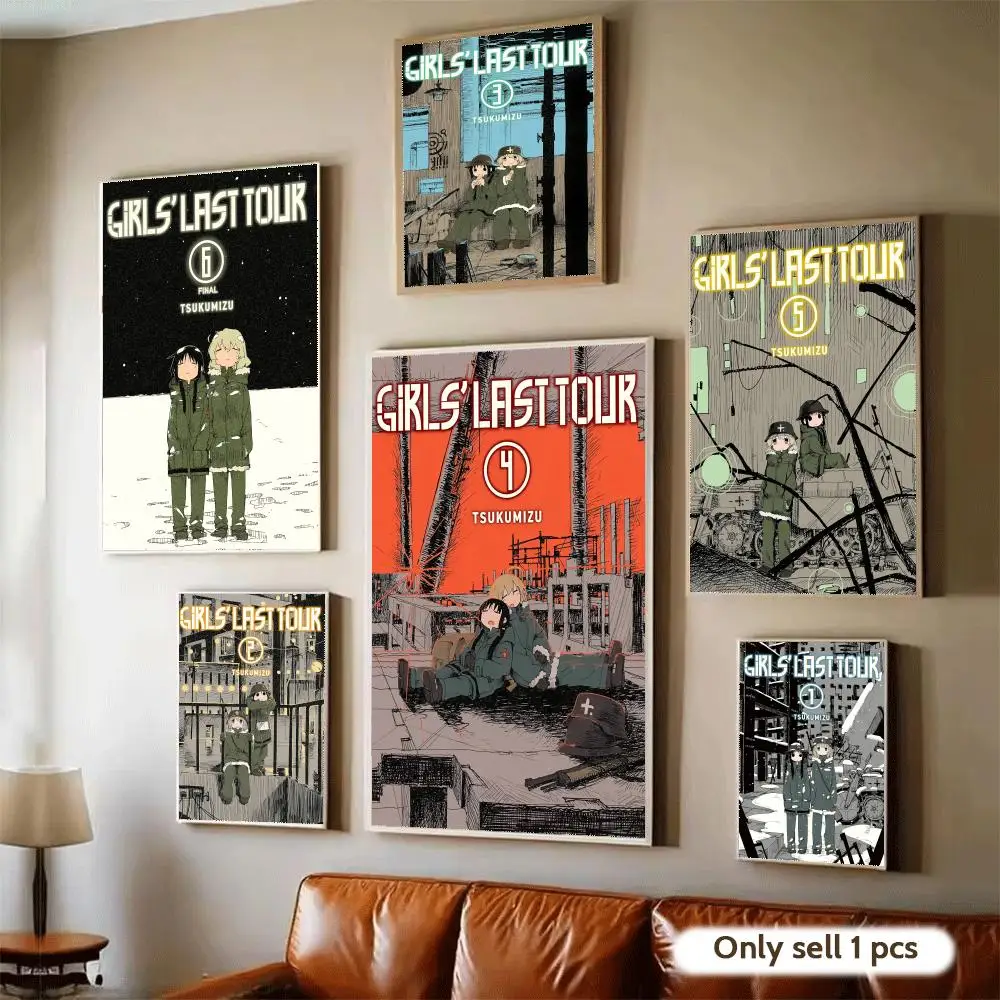 Фото Аниме-постер G-Girls Last Tour, водонепроницаемая наклейка на стену для украшения дома, бара, самоклеящаяся наклейка для декора стен комнаты, настенная роспись №1