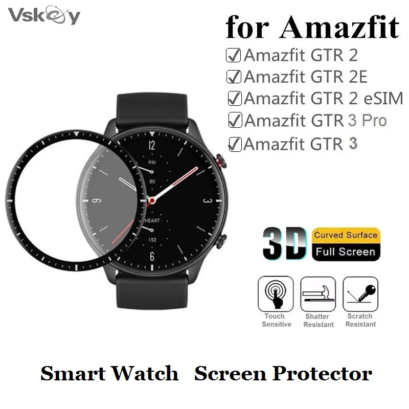 

2 шт., защитная 3d-пленка для смарт-часов Amazfit GTR 3 Pro