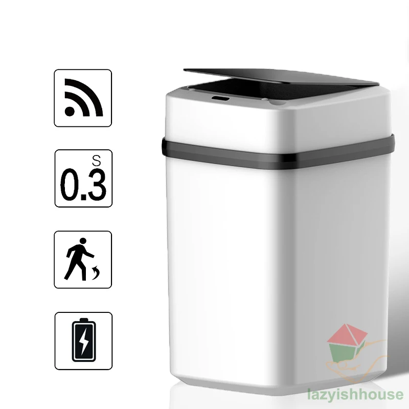 

Кухонная корзина для мусора 15 л, сенсорная мусорная корзина для ванной комнаты в туалете, умное ведро для мусора, мусорные корзины, умная мусорная корзина для кухни