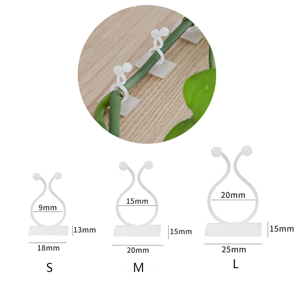 

Пластиковые невидимые зажимы для растений 50 шт