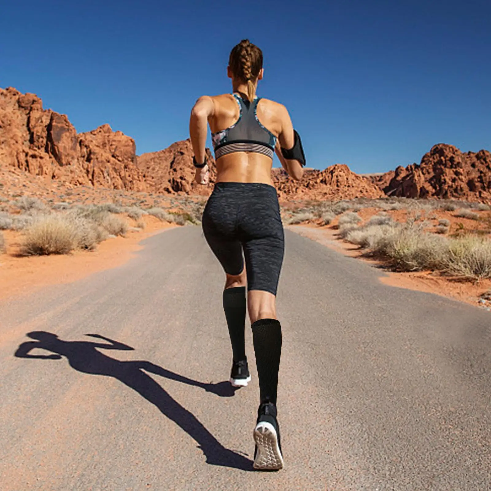 New Arrival Stockings Compression Golf Sport Socks Medical Nursing Stockings Prevent Varicose Veins Socks Fit For running S F1V4