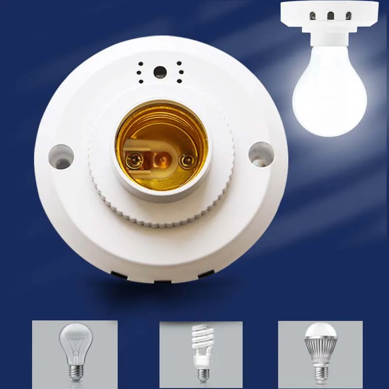 Новый держатель для лампы с резьбовым проводом E27 коридора