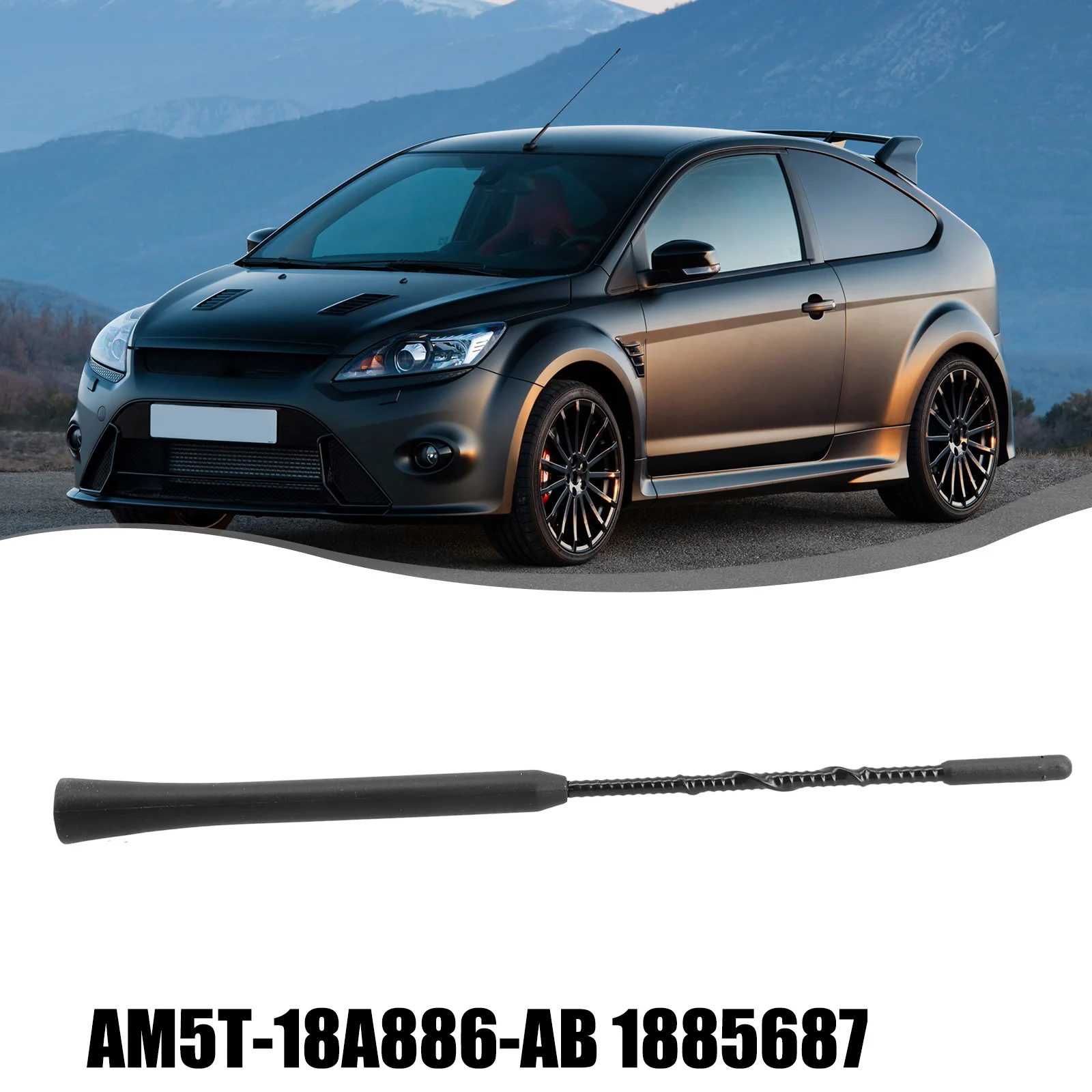 

Car Rod Roof Antenna Fits For Ford Focus C-Max Kuga AM5T-18A886-AB 1885687 Exterior Part Replacement
