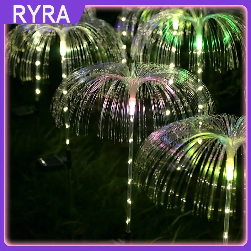 

Светодиодный прожектор, водонепроницаемый волоконный наружный светильник в виде медузы, оптическая Медуза, освещение для газона, внутренн...