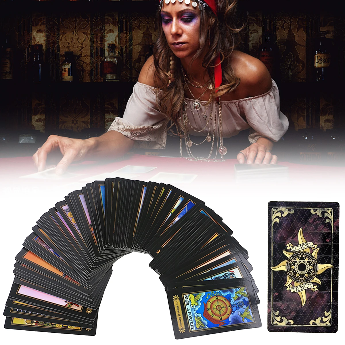

Tarot Deck Tarot Deck Cards Family and Guidebook 78 Cards Deck and Card Game Board Game Divination Tell The Future Toy