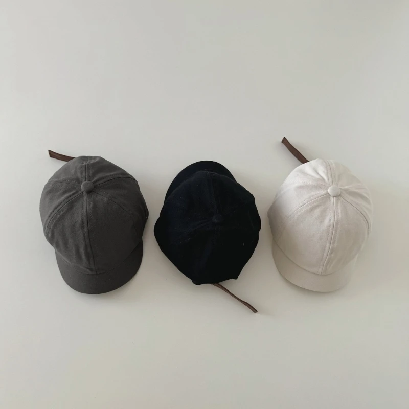 Детские хлопковые бейсболки однотонная шляпа удобная от солнца для мальчиков и