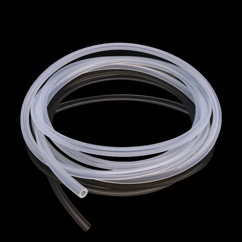 1 Meters Food Grade Clear Transparent Silicone Rubber Hose ID 0.51 2 3 4 5 6 7 8 9 10 mm O.D Flexible Nontoxic Silicone Tube