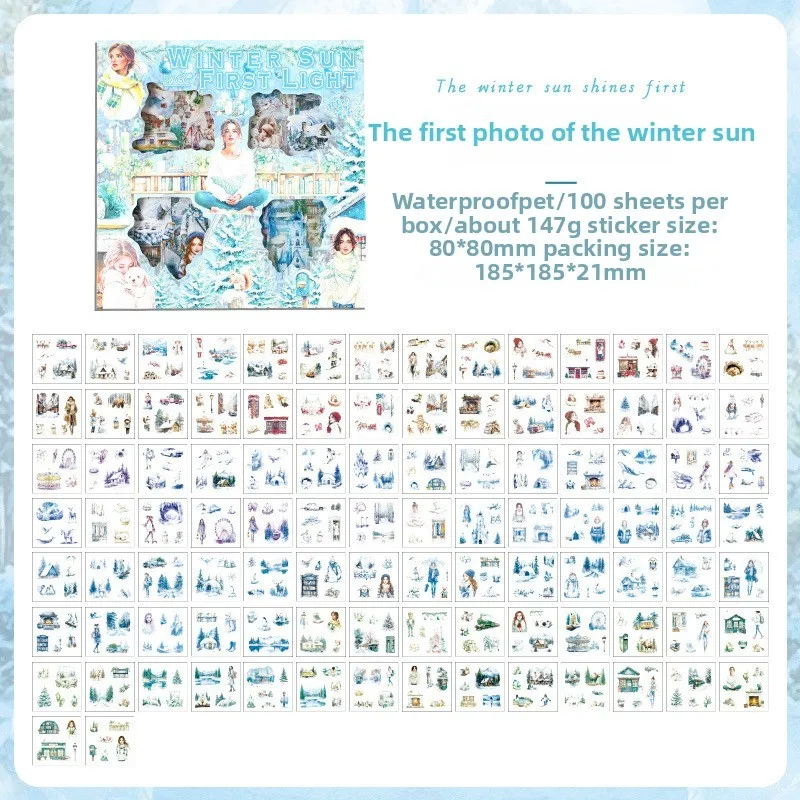 

Journamm наклейки для скрапбукинга винтажные цветы 100 шт.