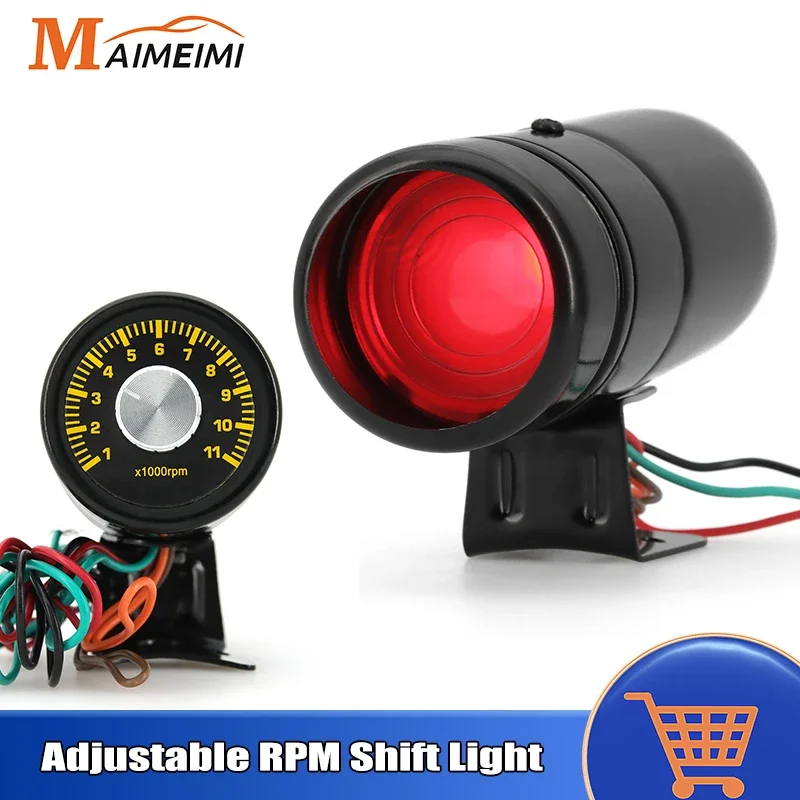 Универсальный Красный Регулируемый тахометр 1000-11000 об/мин