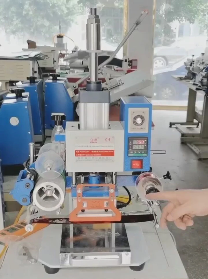 120*80 мм Пневматический термопресс из крафт-бумаги паяльник для кожи машина