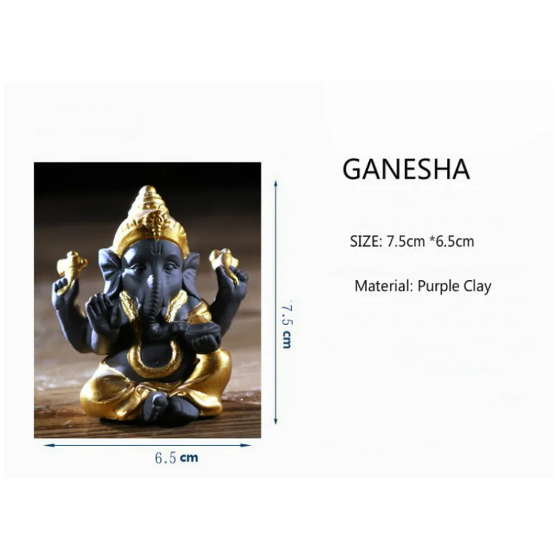 Керамическая статуя Будды Ганеша индийский слон Бог скульптуры Ганеш статуэтки