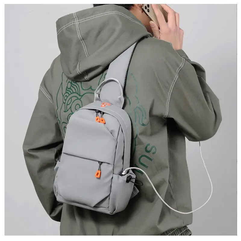 New Style Tide Chest Bag Leisure Multi Function One Shoulder Oblique Straddle Computer Bag Breathable Men's Business Backpack